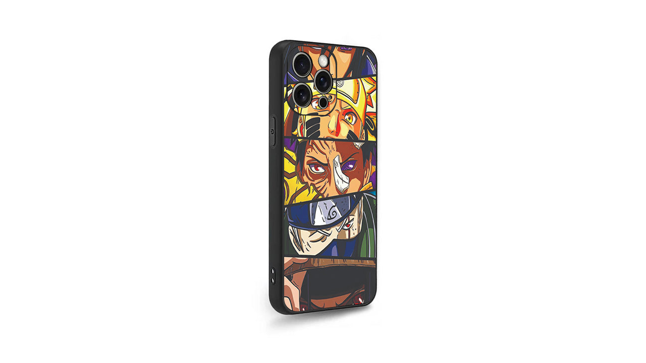 Shinobi Trio Anime Phone Case – Bold Split Panel Ninja Design