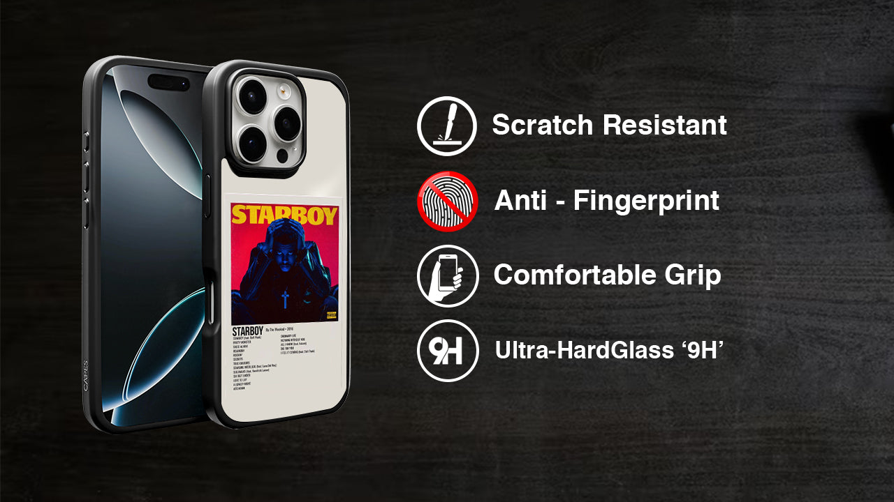 The Weeknd Starboy Album Art Phone Case – Iconic Music Cover Design