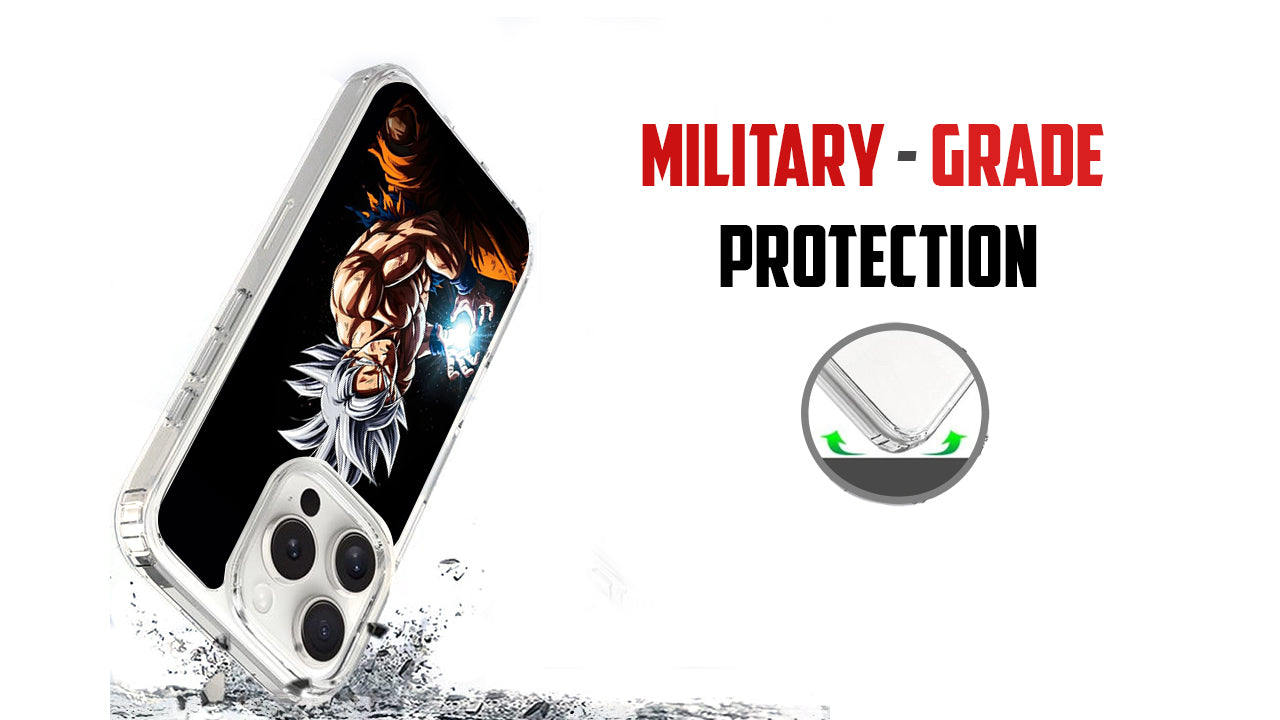 Ultra Instinct Anime Warrior Phone Case – Shonen Energy Glow Design