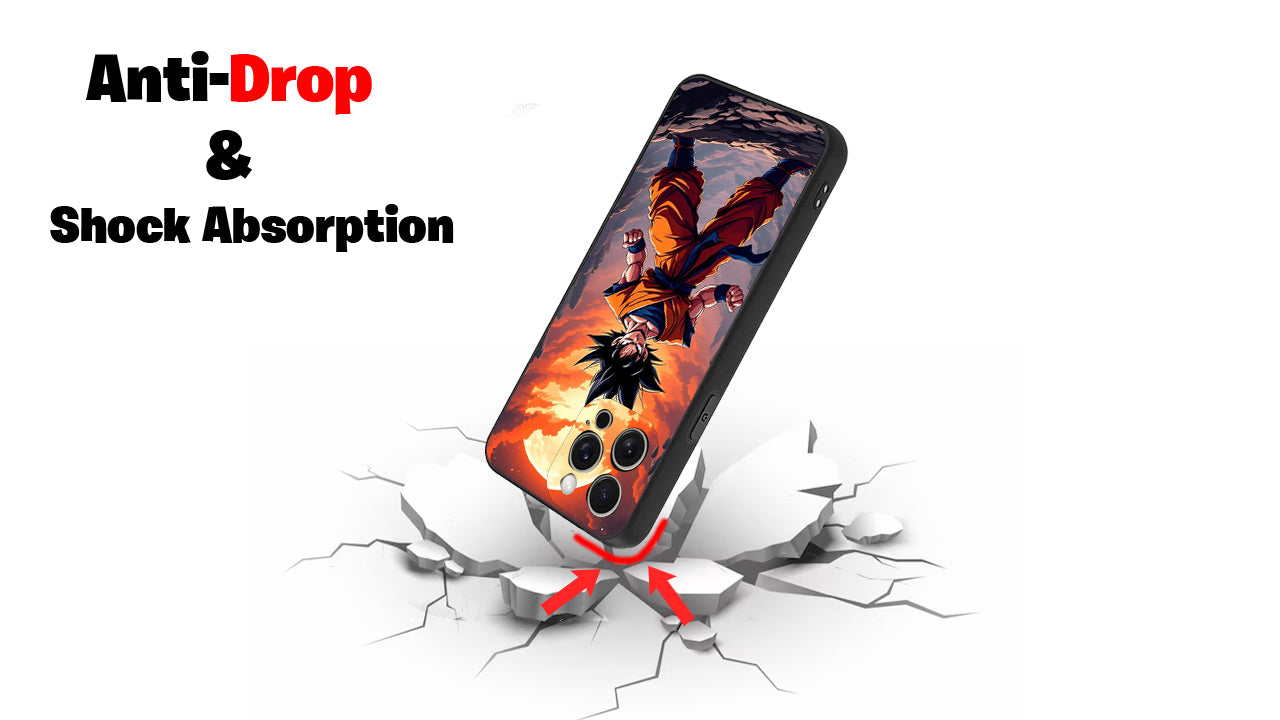 Goku Full Power Anime Phone Case – Dragon Ball Z Saiyan Saga Design