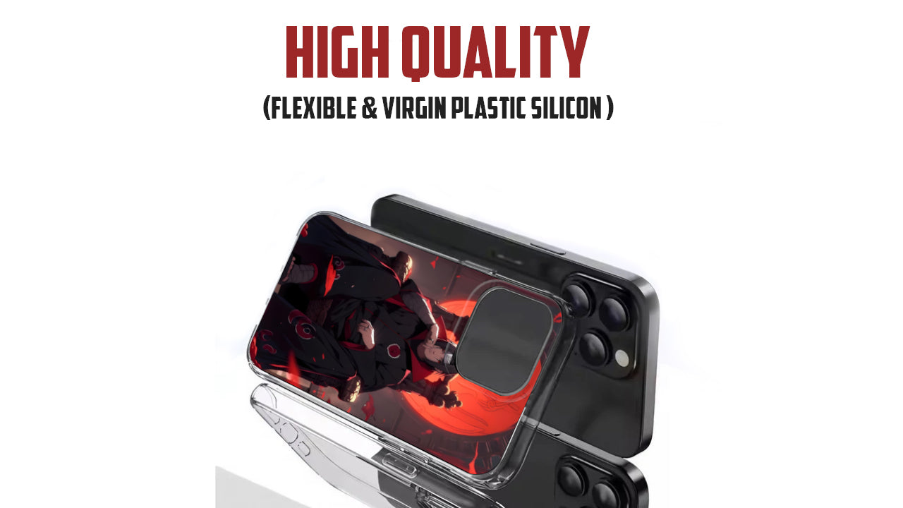 Itachi Uchiha Anime Phone Case – Naruto Akatsuki Sharingan Design
