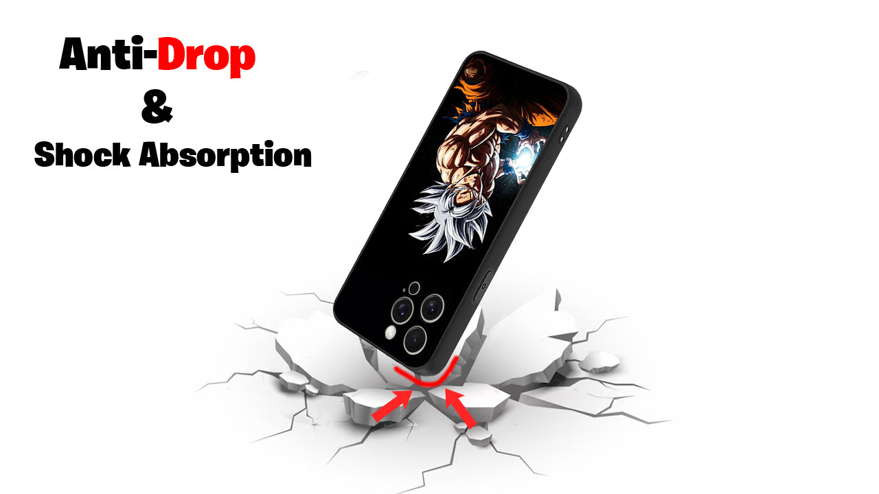 Ultra Instinct Anime Warrior Phone Case – Shonen Energy Glow Design