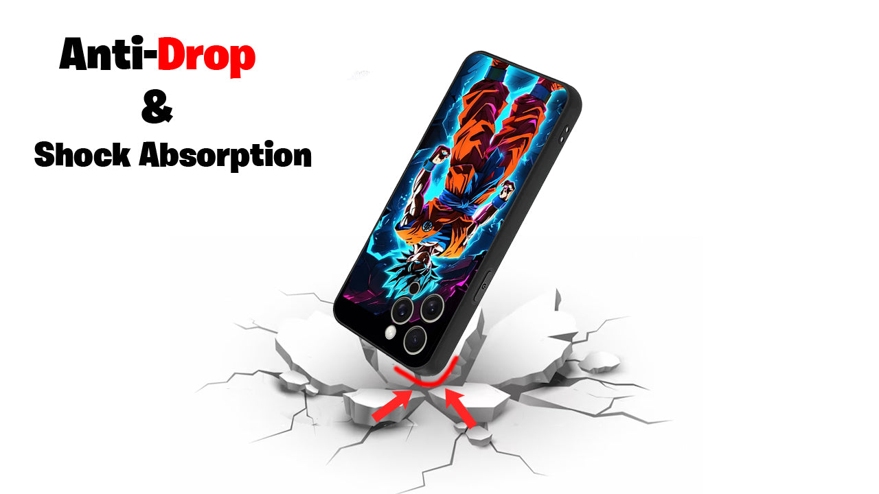 Dragon Ball Z Goku Super Saiyan Phone Case – Blue Aura Power Up