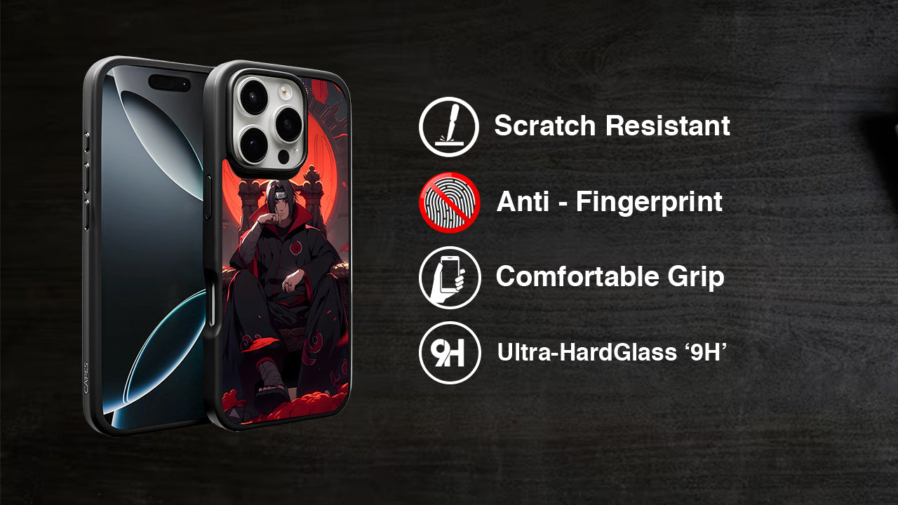 Itachi Uchiha Anime Phone Case – Naruto Akatsuki Sharingan Design