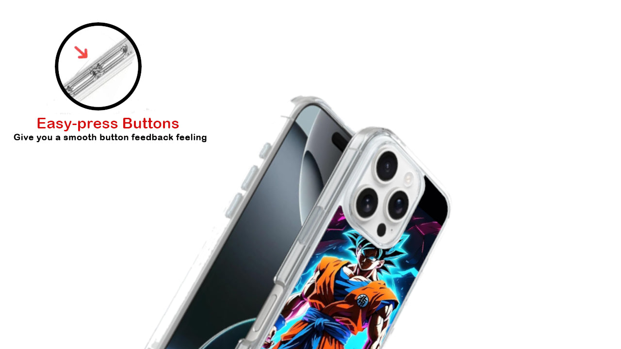 Dragon Ball Z Goku Super Saiyan Phone Case – Blue Aura Power Up