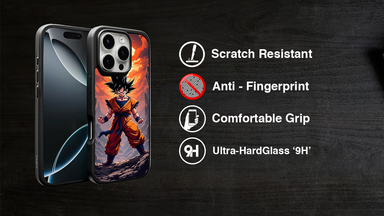 Goku Full Power Anime Phone Case – Dragon Ball Z Saiyan Saga Design