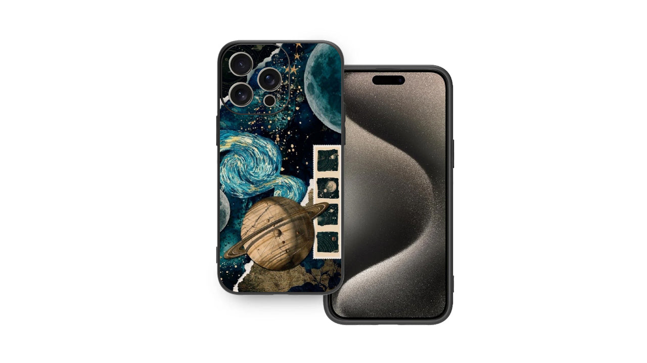 Galactic Voyager Celestial Phone Case – Cosmic Planet & Starry Night Art