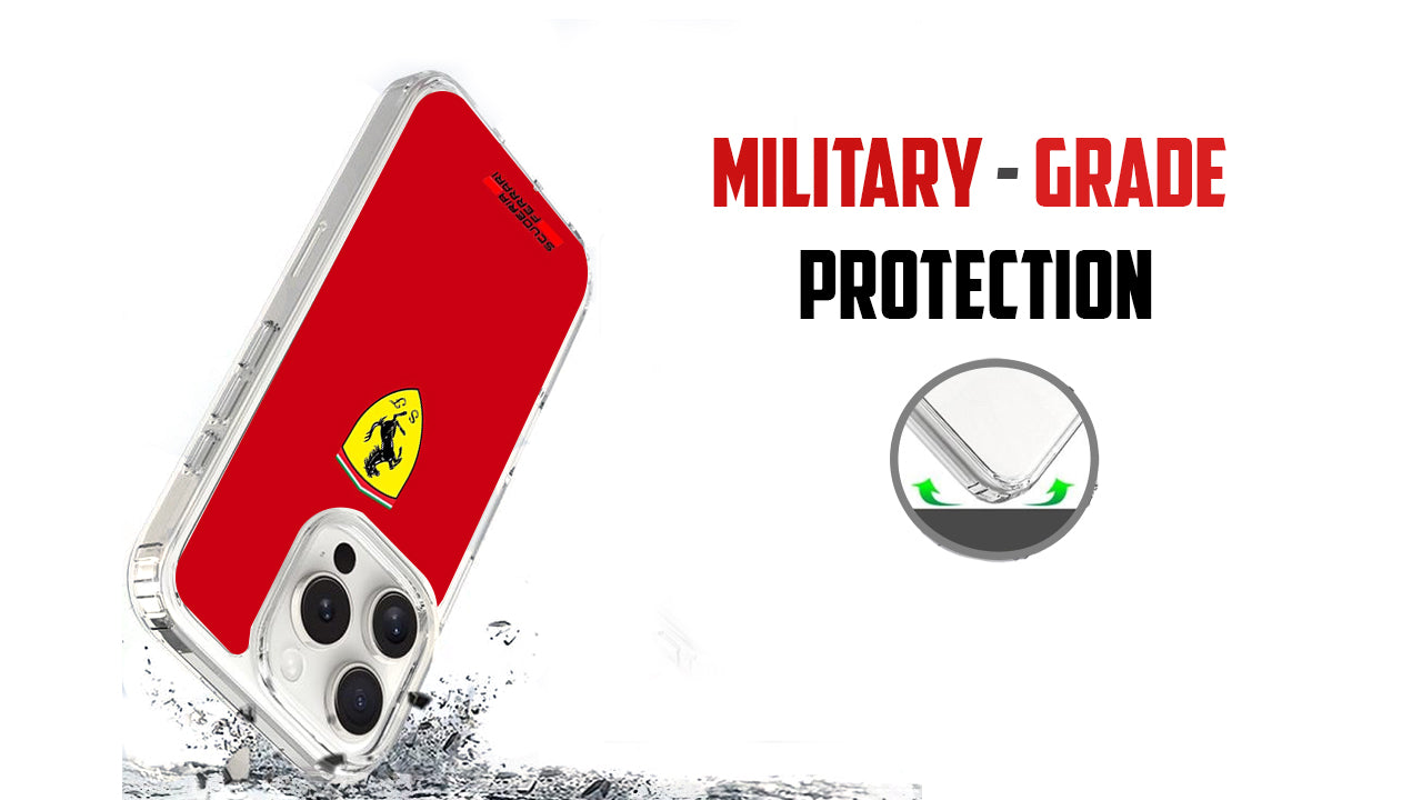 Ferrari Logo & Scuderia Phone Case – Classic Red Racing Design