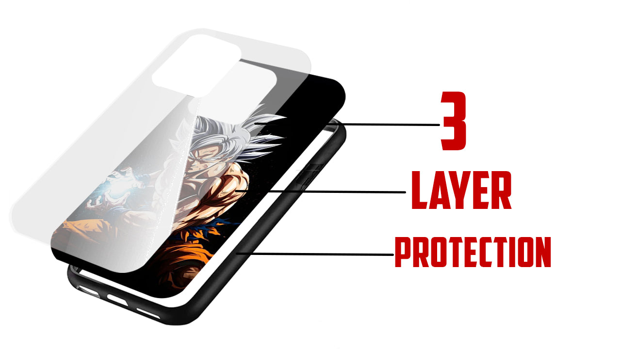 Ultra Instinct Anime Warrior Phone Case – Shonen Energy Glow Design
