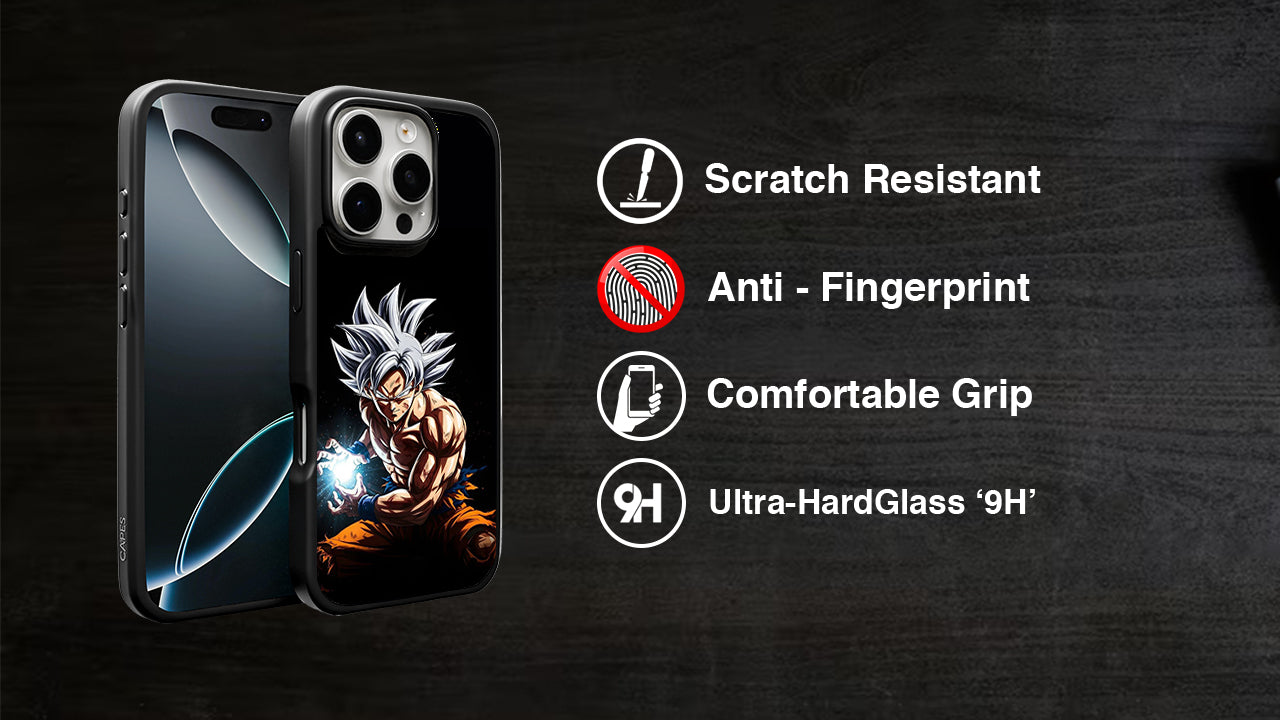Ultra Instinct Anime Warrior Phone Case – Shonen Energy Glow Design