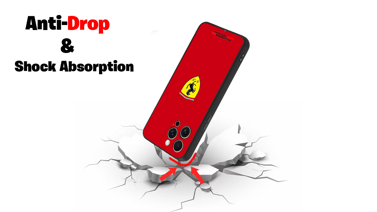 Ferrari Logo & Scuderia Phone Case – Classic Red Racing Design