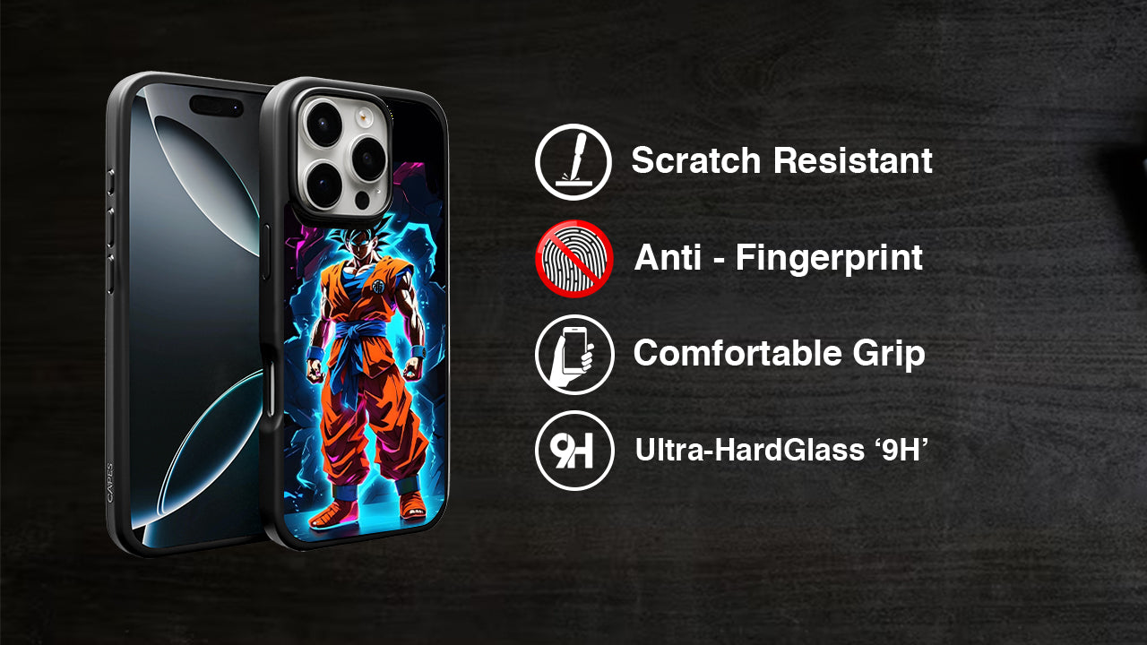 Dragon Ball Z Goku Super Saiyan Phone Case – Blue Aura Power Up