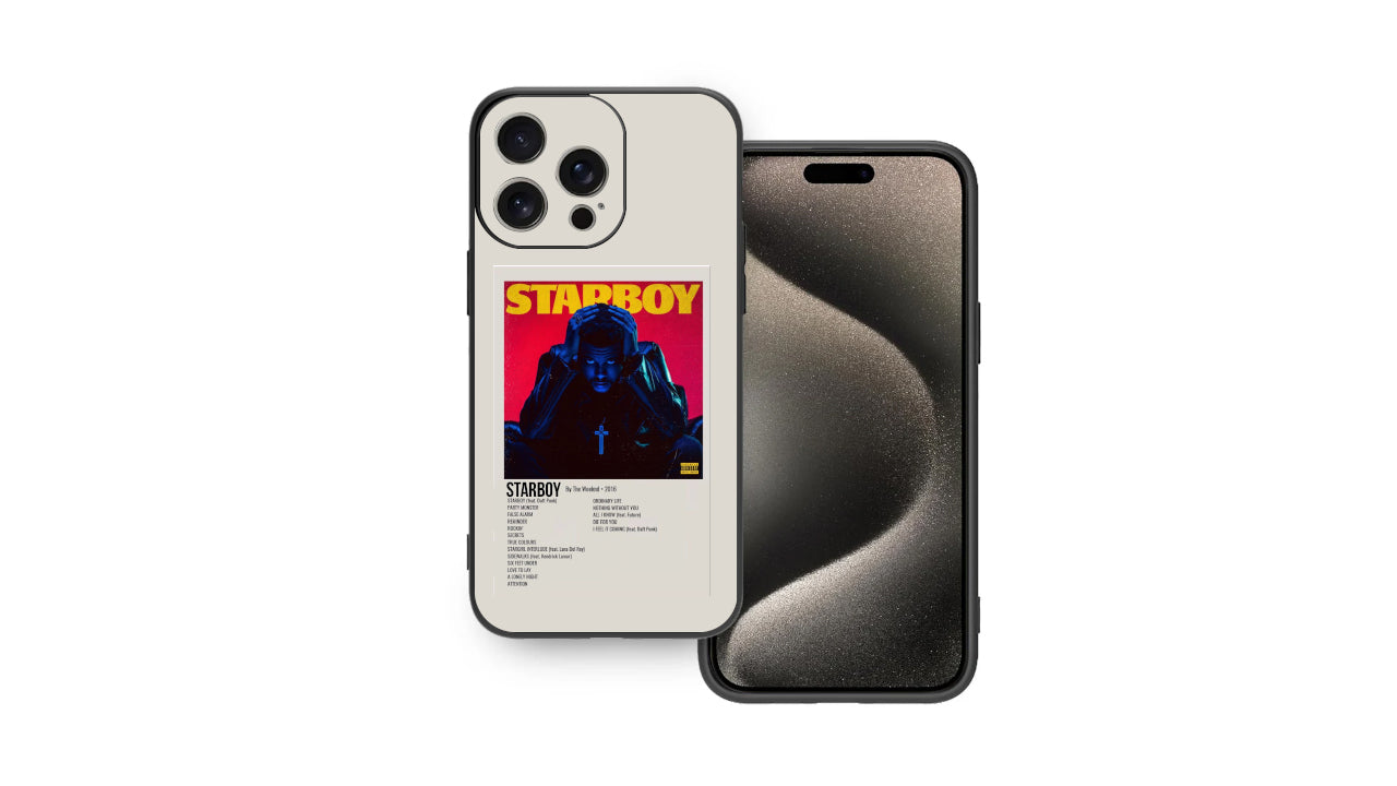 The Weeknd Starboy Album Art Phone Case – Iconic Music Cover Design