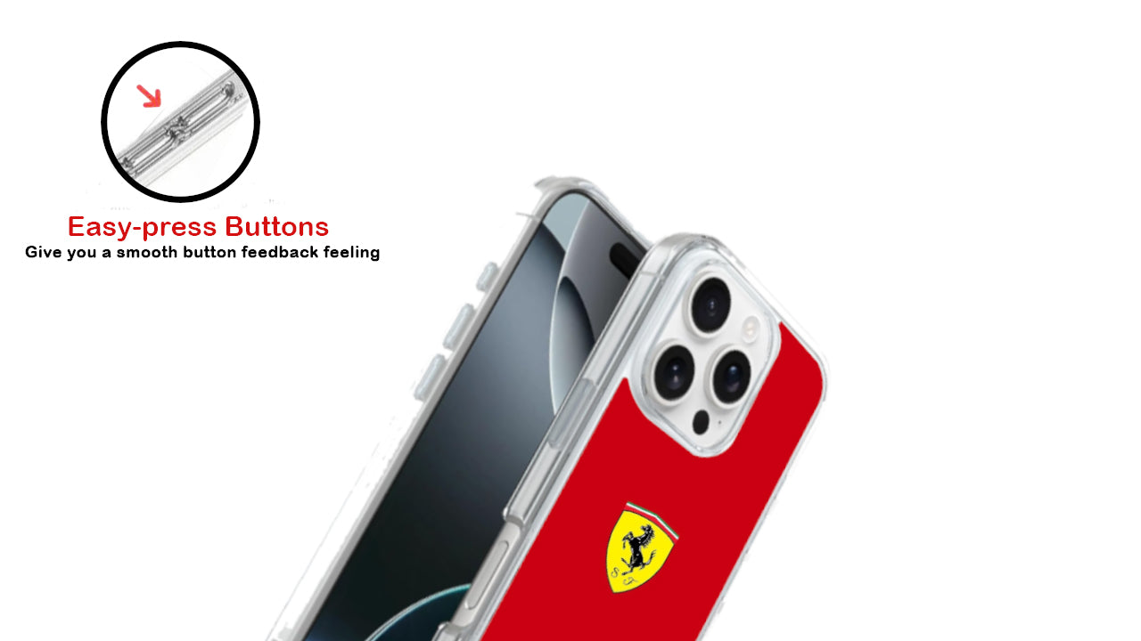 Ferrari Logo & Scuderia Phone Case – Classic Red Racing Design