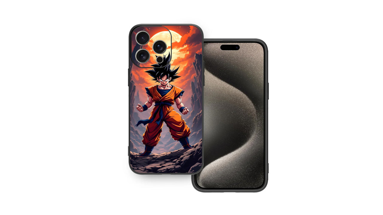 Goku Full Power Anime Phone Case – Dragon Ball Z Saiyan Saga Design