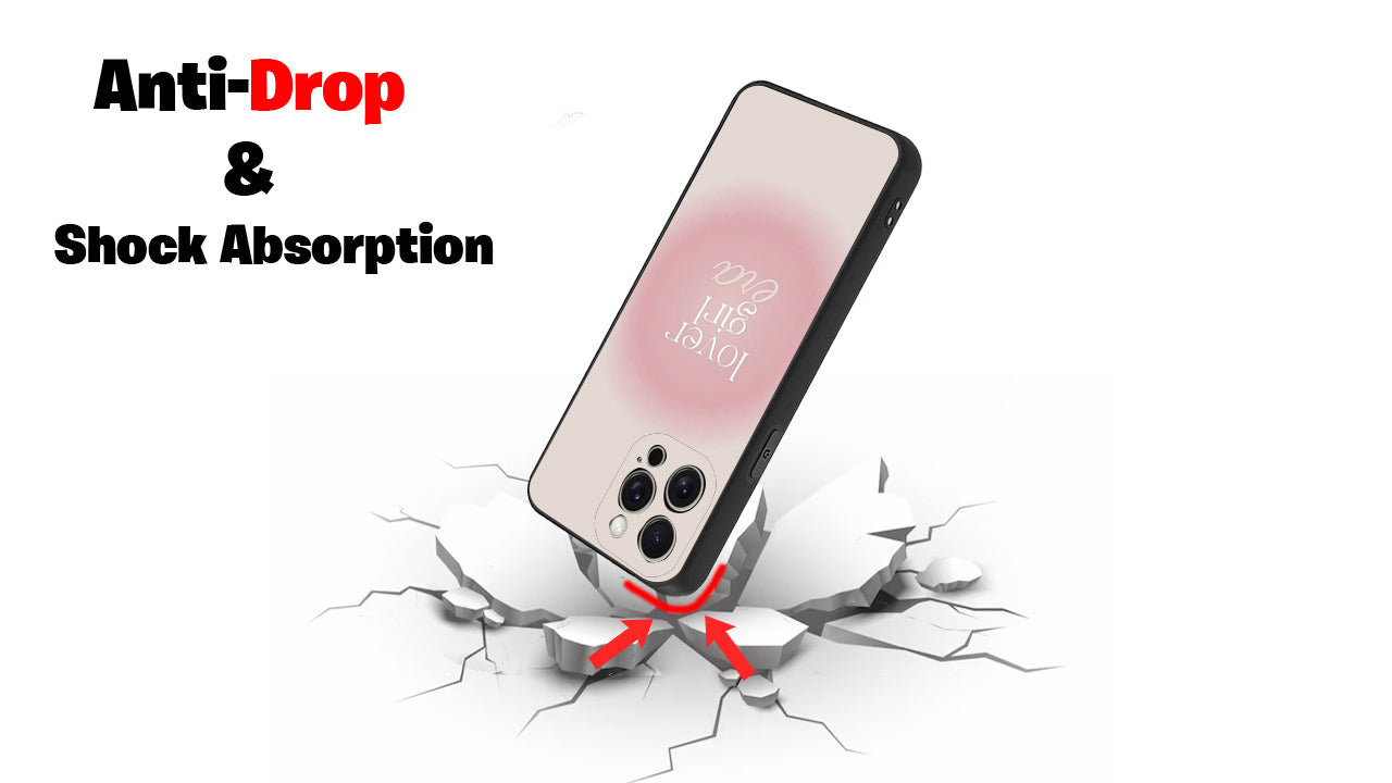 Lover Girl Era Aesthetic Phone Case – Gradient Pink & Beige Style