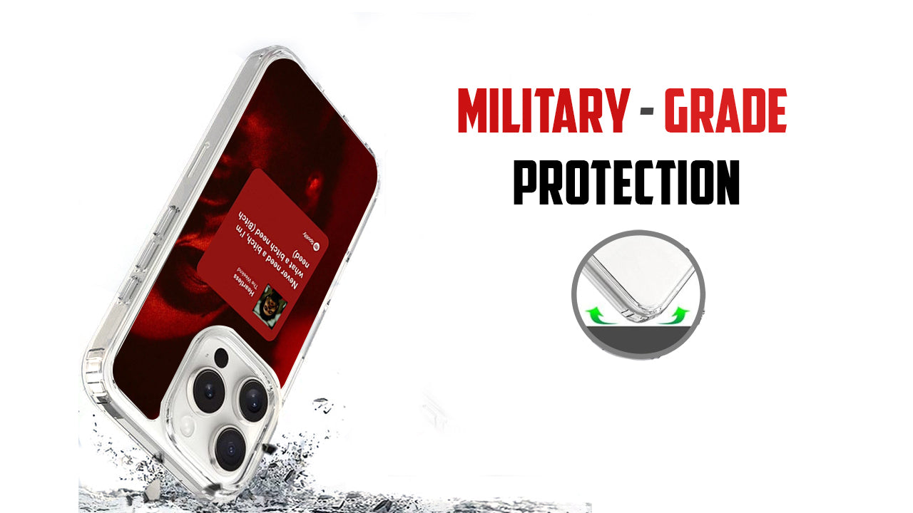 Heartless The Weeknd Lyrics Phone Case – Red Music Aesthetic Design