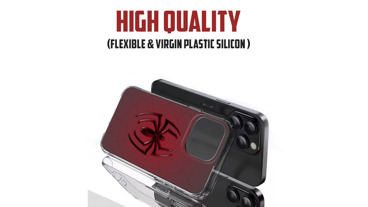🕷️Red Ombre Spider Symbol Phone Case – Heroic Design