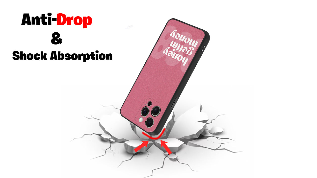 "Honey Gettin Money" Aesthetic Quote Phone Case – Pink Positive Vibes