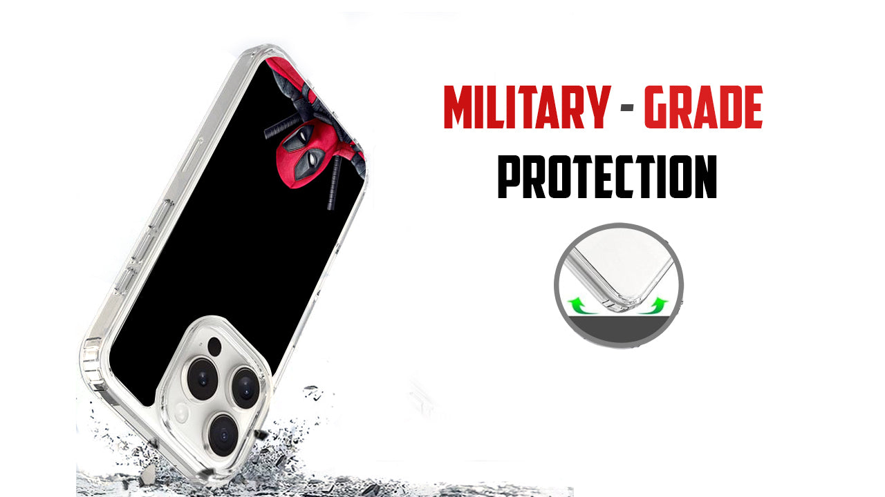 merc-with-a-mouth Peeking Anti-Hero Phone Case – Comic Art Design