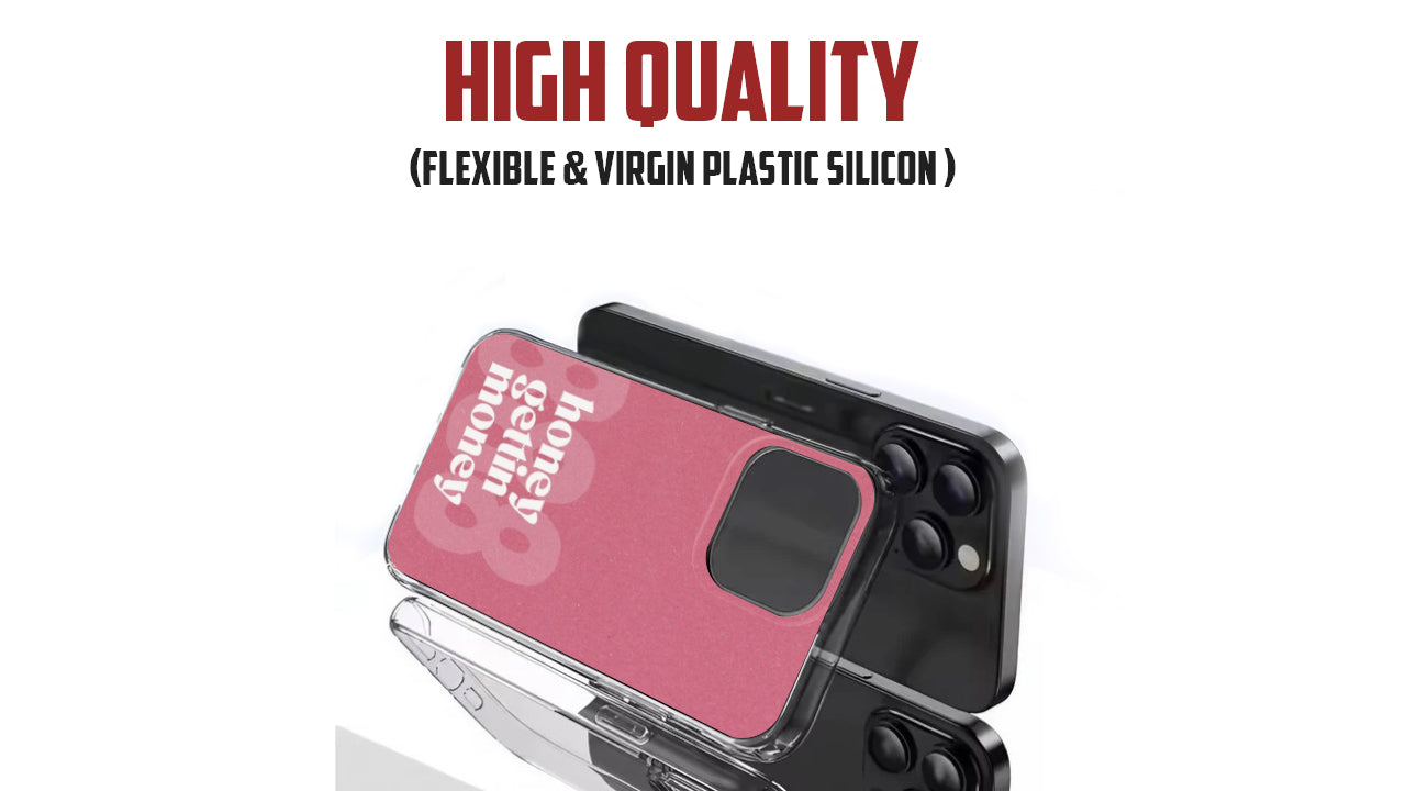 "Honey Gettin Money" Aesthetic Quote Phone Case – Pink Positive Vibes