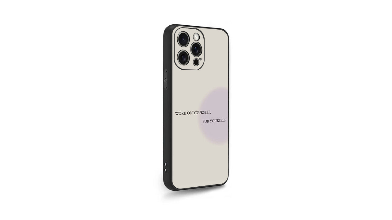 Work On Yourself Motivational Quote Phone Case-Minimalist Aesthetic