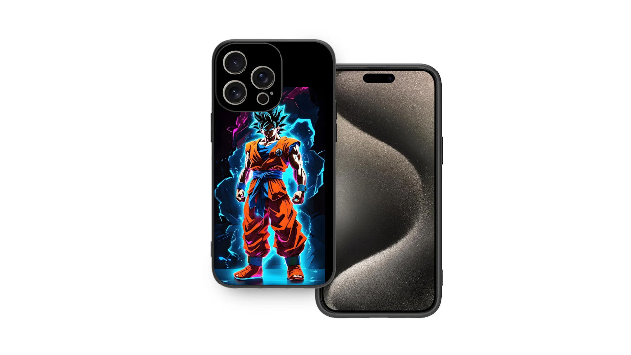 Dragon Ball Z Goku Super Saiyan Phone Case – Blue Aura Power Up
