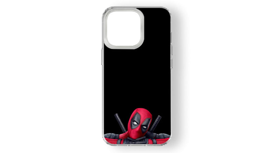 merc-with-a-mouth Peeking Anti-Hero Phone Case – Comic Art Design