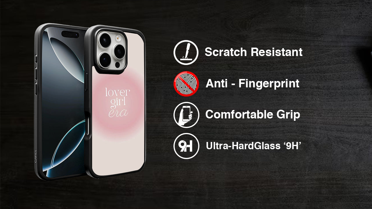 Lover Girl Era Aesthetic Phone Case – Gradient Pink & Beige Style