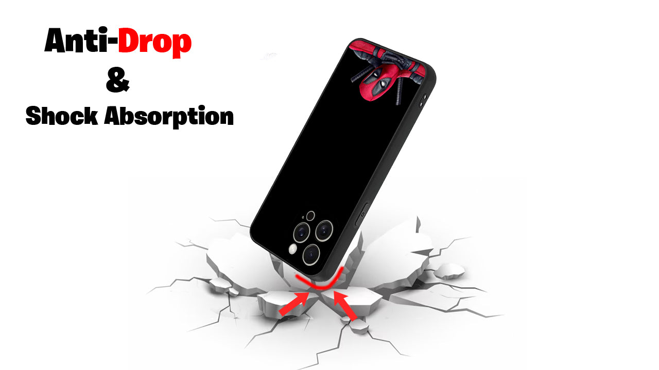 merc-with-a-mouth Peeking Anti-Hero Phone Case – Comic Art Design