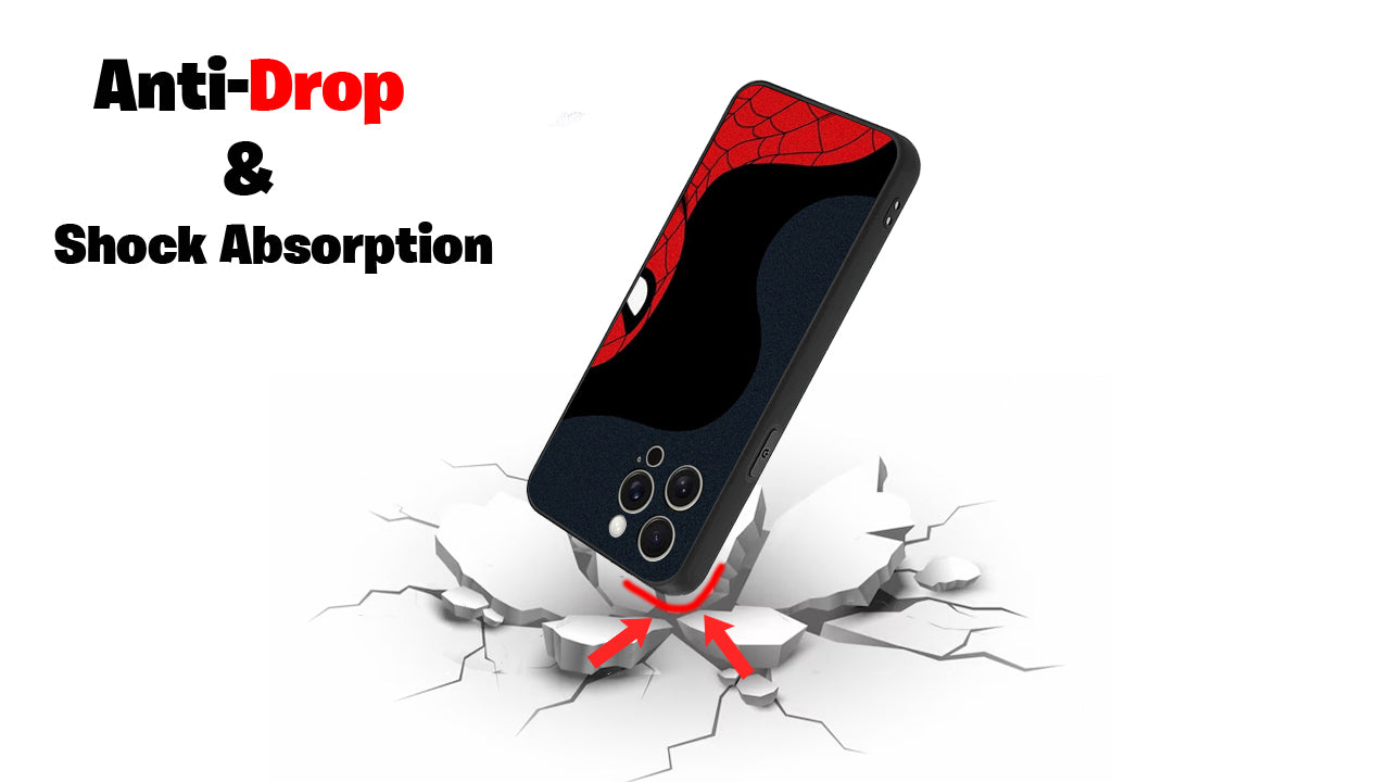 🔴🔵 Peeking Superhero Phone Case – Comic Book Inspired Design