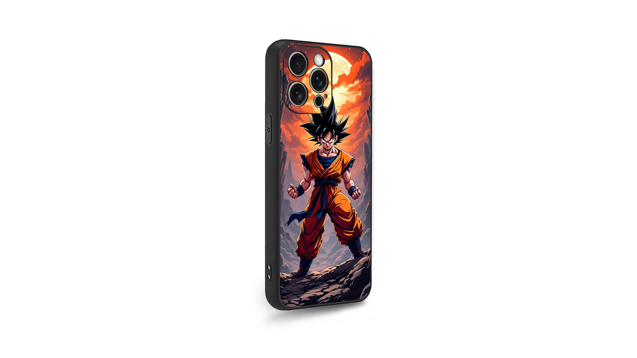Goku Full Power Anime Phone Case – Dragon Ball Z Saiyan Saga Design