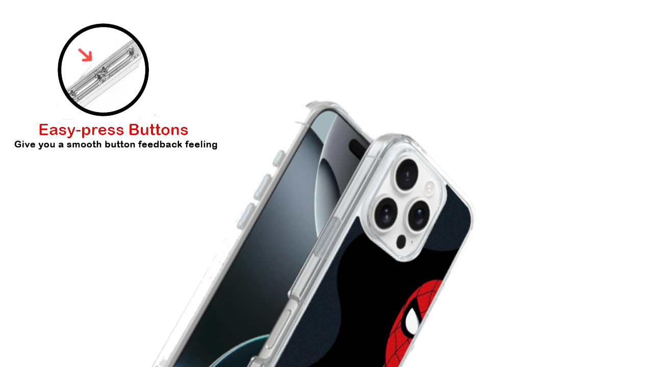 🔴🔵 Peeking Superhero Phone Case – Comic Book Inspired Design