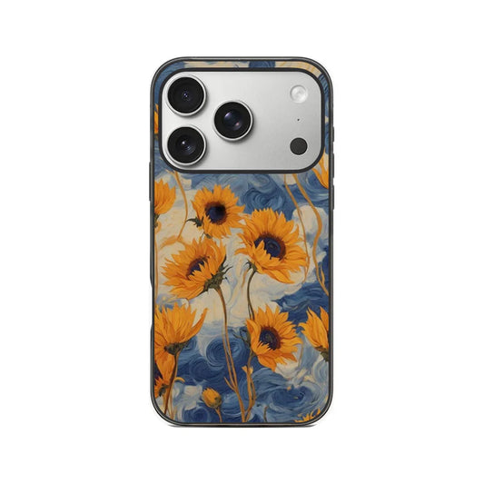 Sunflower Oil Painting Aesthetic Phone Case – Artistic Floral Design