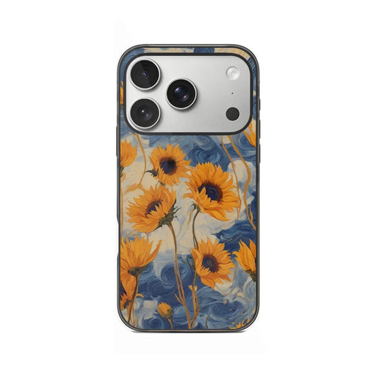 Sunflower Oil Painting Aesthetic Phone Case – Artistic Floral Design