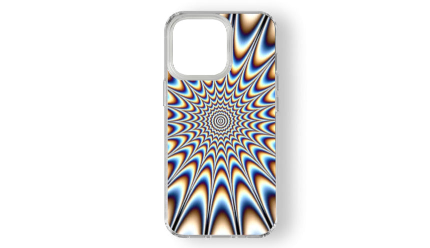 Hypnotic Optical Illusion Phone Case – Vibrant Psychedelic Art Design