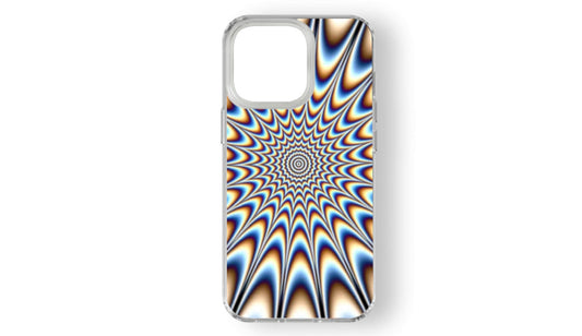 Hypnotic Optical Illusion Phone Case – Vibrant Psychedelic Art Design