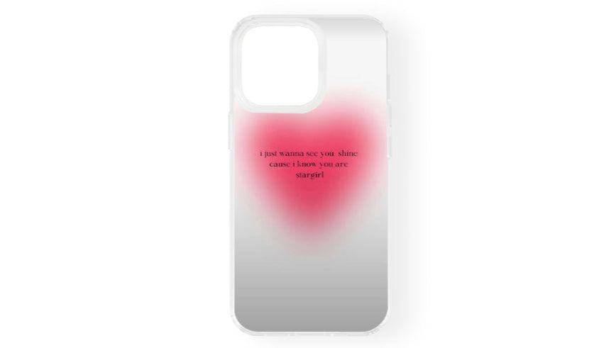 "Stargirl Shine" Pink Aura Gradient Aesthetic Phone Case