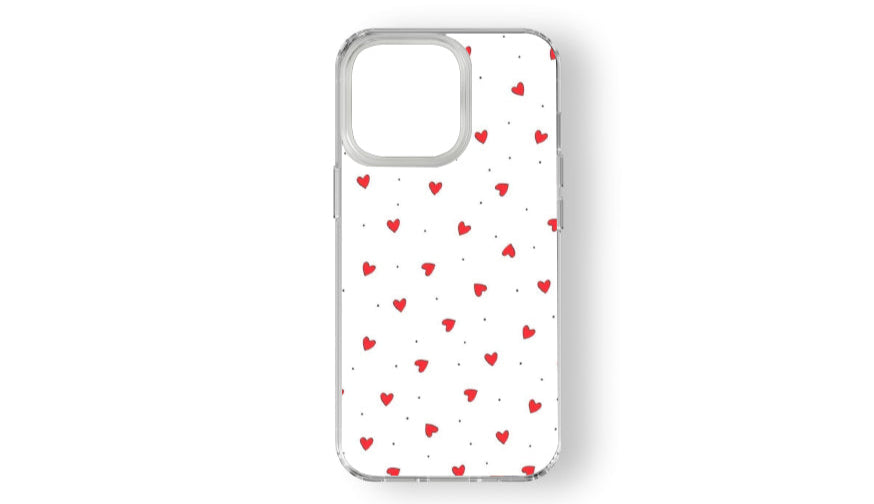 Cute Red Hearts Pattern Phone Case – Sweet & Aesthetic Love Design