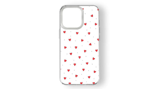 Cute Red Hearts Pattern Phone Case – Sweet & Aesthetic Love Design
