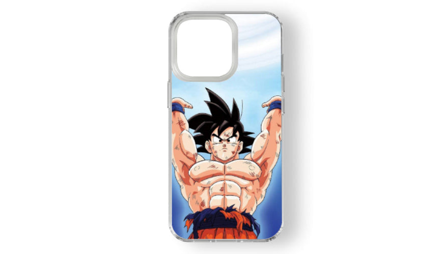 Goku Spirit Bomb Anime Phone Case – Dragon Ball Z Power Up Design