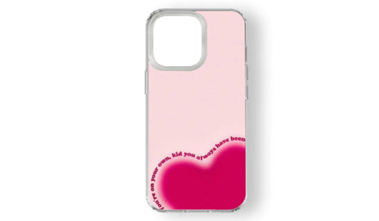 “You’re On Your Own Kid” Lyric Heart Phone Case – Taylor Swift Inspired Aesthetic
