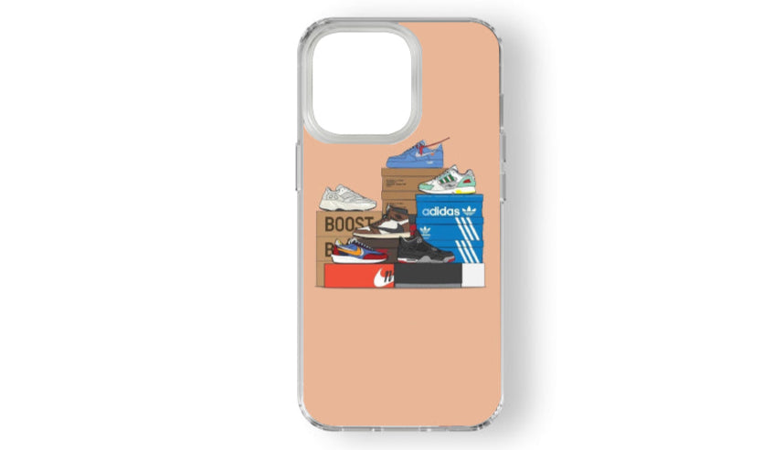Iconic Sneaker Box Stack Phone Case – Hypebeast Shoe Collector Cover
