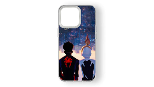 Spider-Verse Cityscape Phone Case – Animated Movie Fan Art