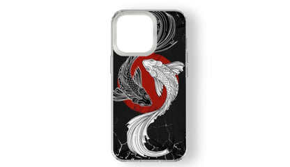 Yin Yang Koi Fish Art Phone Case – Aesthetic Japanese Design