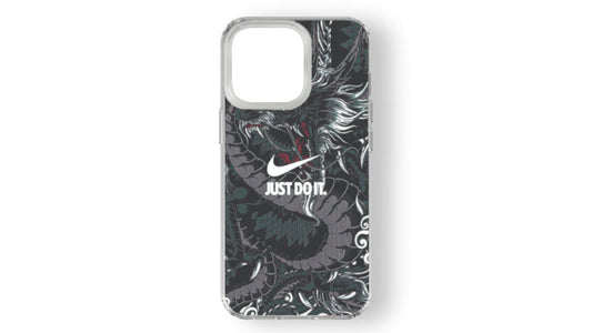 Nike "Just Do It" Dragon Art Phone Case - Mythical Beast Sneaker Aesthetic