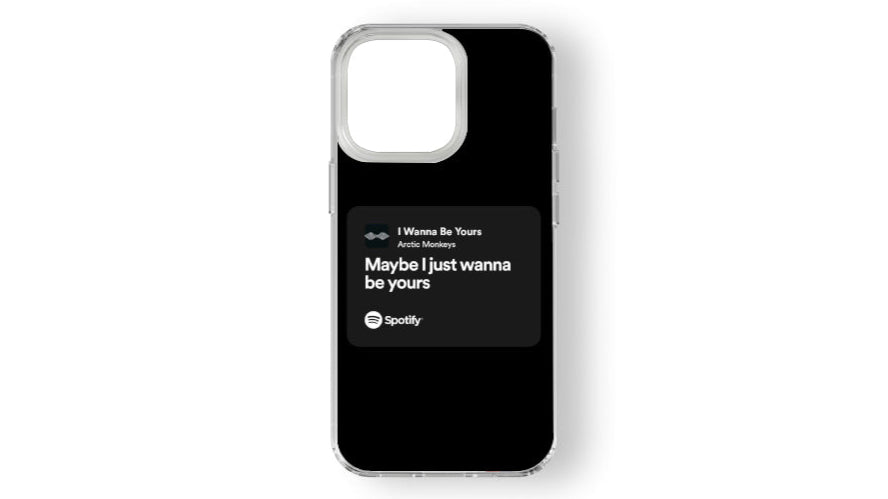 Arctic Monkeys "I Wanna Be Yours" Lyrics Phone Case – Indie Music Aesthetic