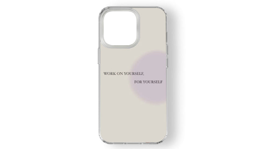 Work On Yourself Motivational Quote Phone Case-Minimalist Aesthetic