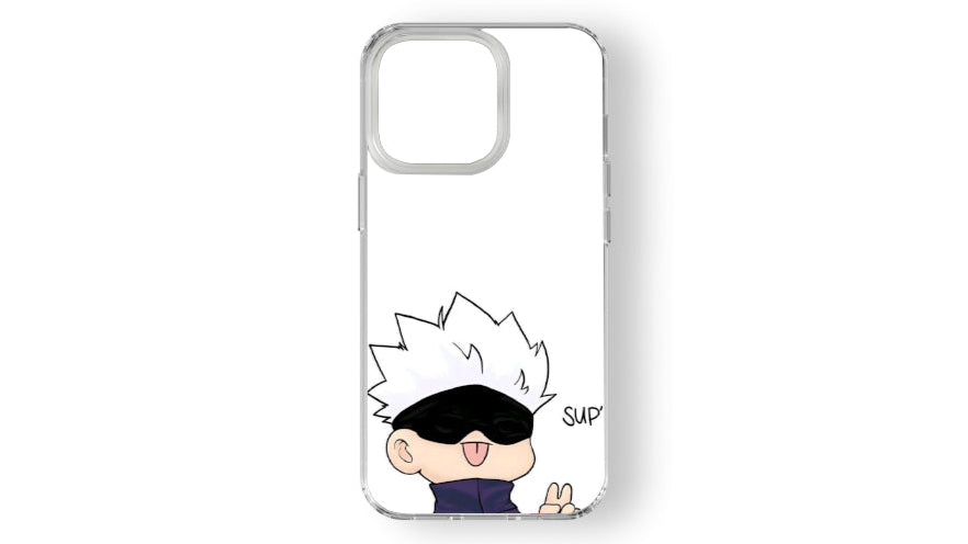 Gojo Satoru Chibi Phone Case – Jujutsu Kaisen Anime Fan Art