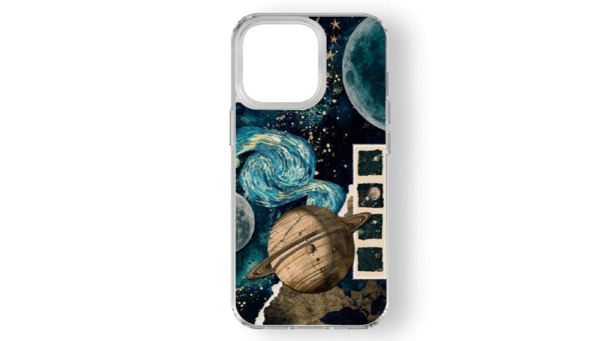 Galactic Voyager Celestial Phone Case – Cosmic Planet & Starry Night Art